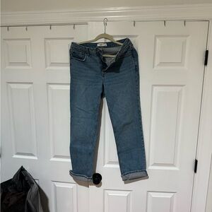 Abercrombie & Fitch Women's Boyfriend Jeans - Medium Blue Wash